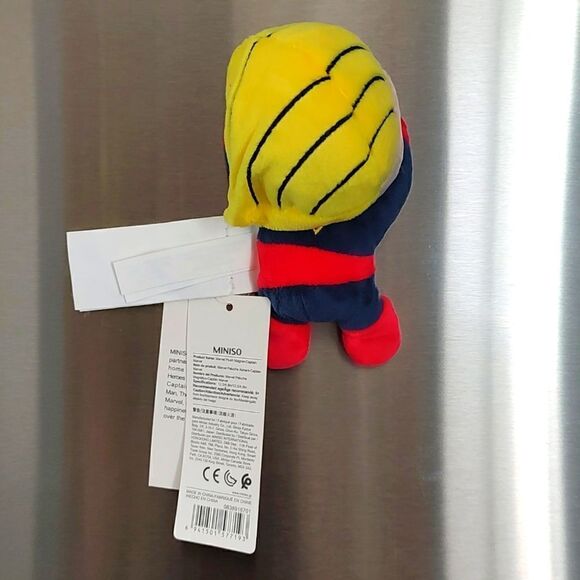 New With Tag‎ Miniso Life Captain Marvel 4.9" Plush Magnet - Picture 5 of 13